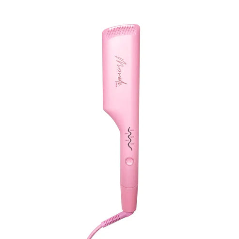 Mermade Hair The Double Waver Pink - Professional Hair Styler for Beach Waves & Curls | Perfect for Home Styling, Parties & Special Occasions