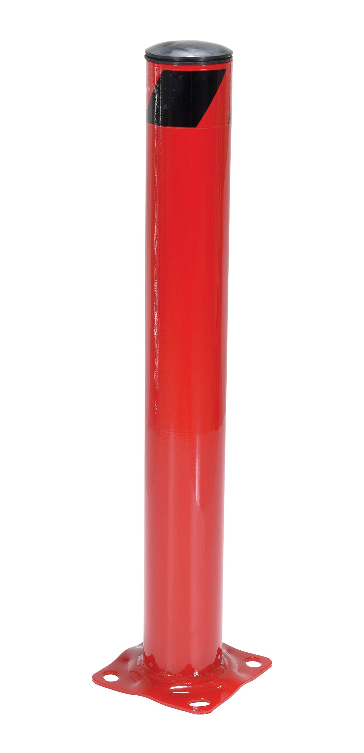 Vestil BOL-36-4.5-RED Steel Pipe Safety Bollard 36