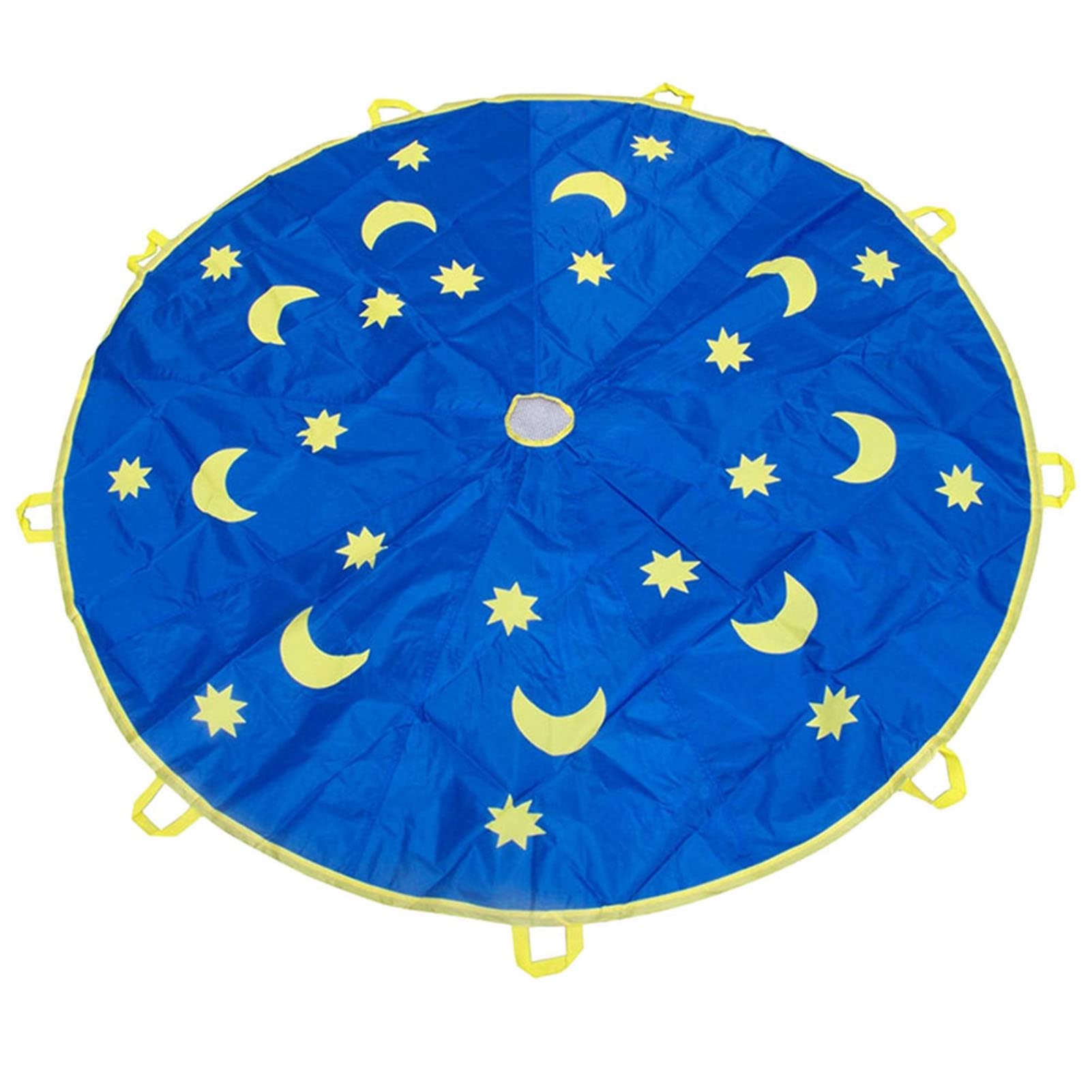 Fydun 1.8M Outdoor Kids Play Parachute - Pastel Star Sports Rainbow Glow Jump Sack for Children | Perfect for Backyard Games, Birthday Parties, and Outdoor Activities