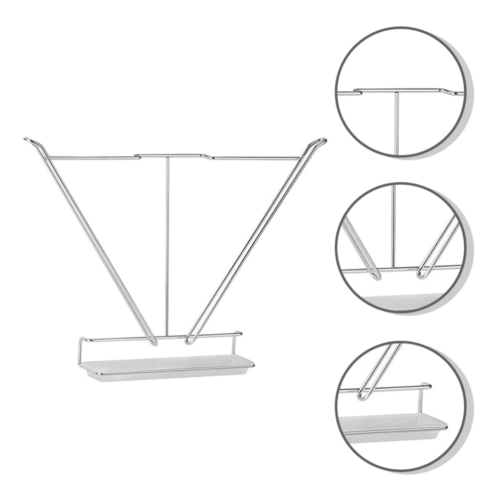 Veemoon Stainless Steel Wall Mounted Pot Lid Holder - Durable Kitchen Organizer for Pots, Pans & Utensils - Perfect for Small Spaces & Clutter-Free Cooking