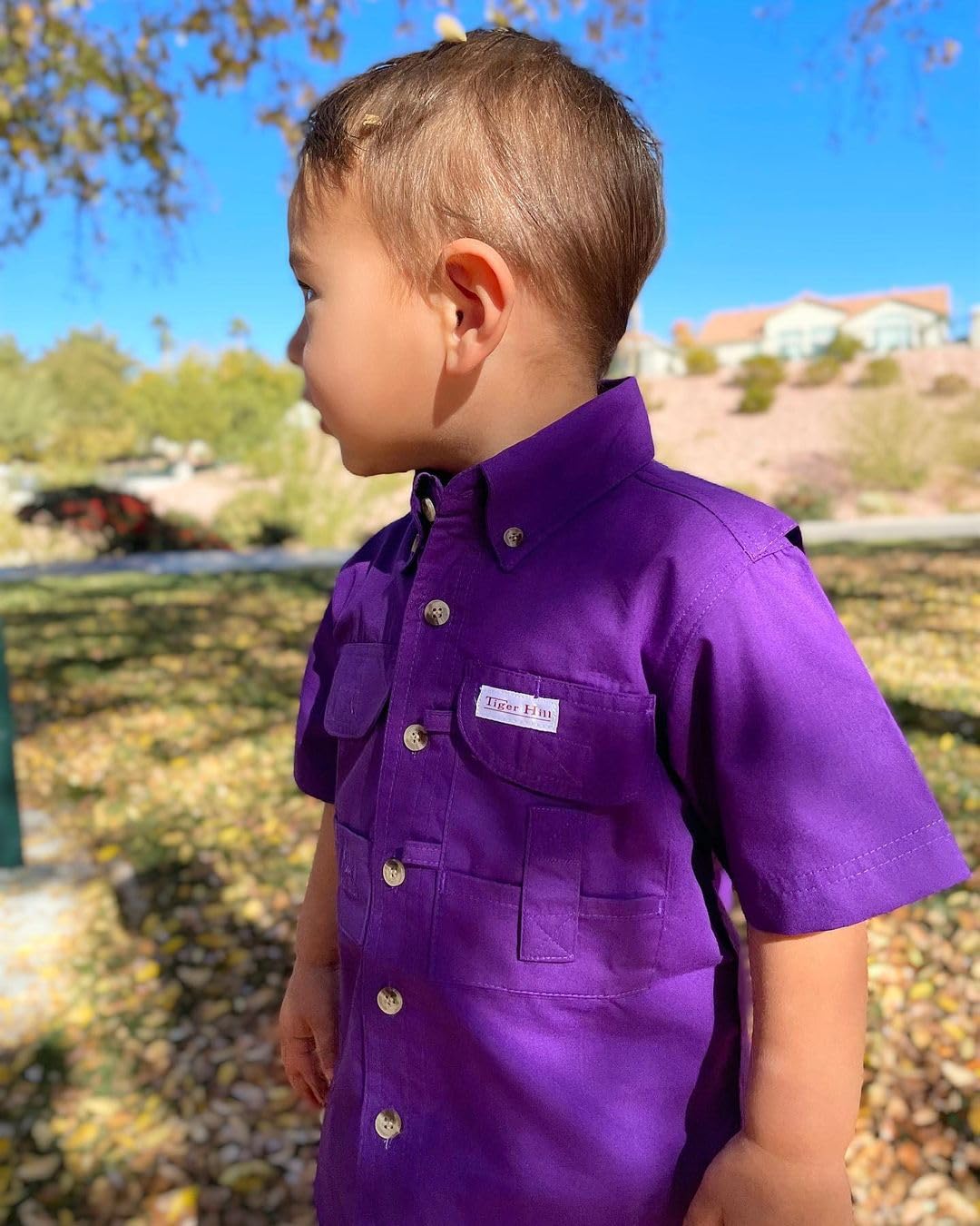 Kids Fishing Shirts Short Sleeve - UPF 50+ Sun Protection, Quick Dry & Breathable for Boys and Girls - Perfect for Outdoor Fishing, Camping, and Summer Activities
