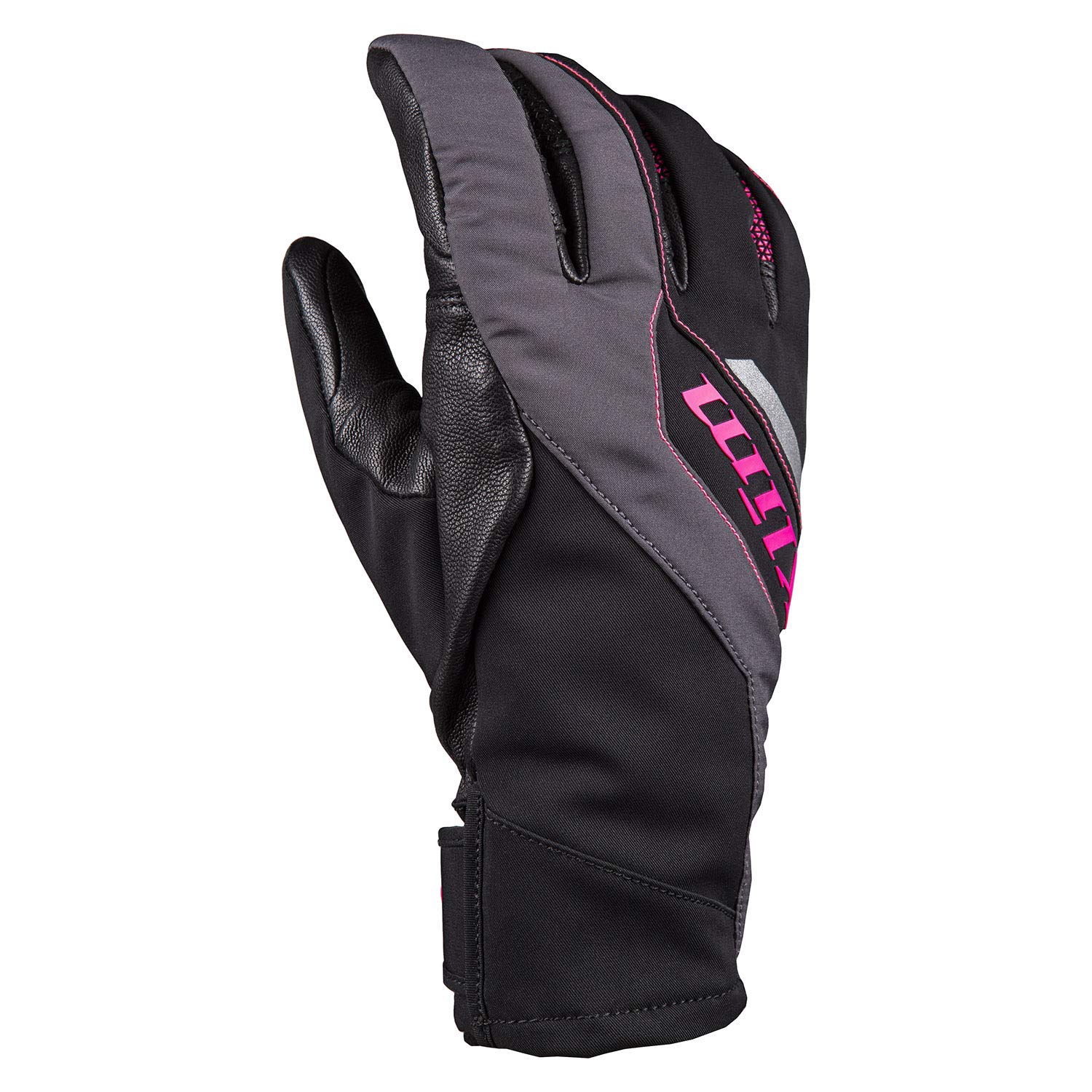 KLIM Bombshell Glove - Women's Large Size Winter Gloves in Knockout Pink | Touchscreen Compatible, Warm & Waterproof for Skiing, Snowboarding & Outdoor Activities