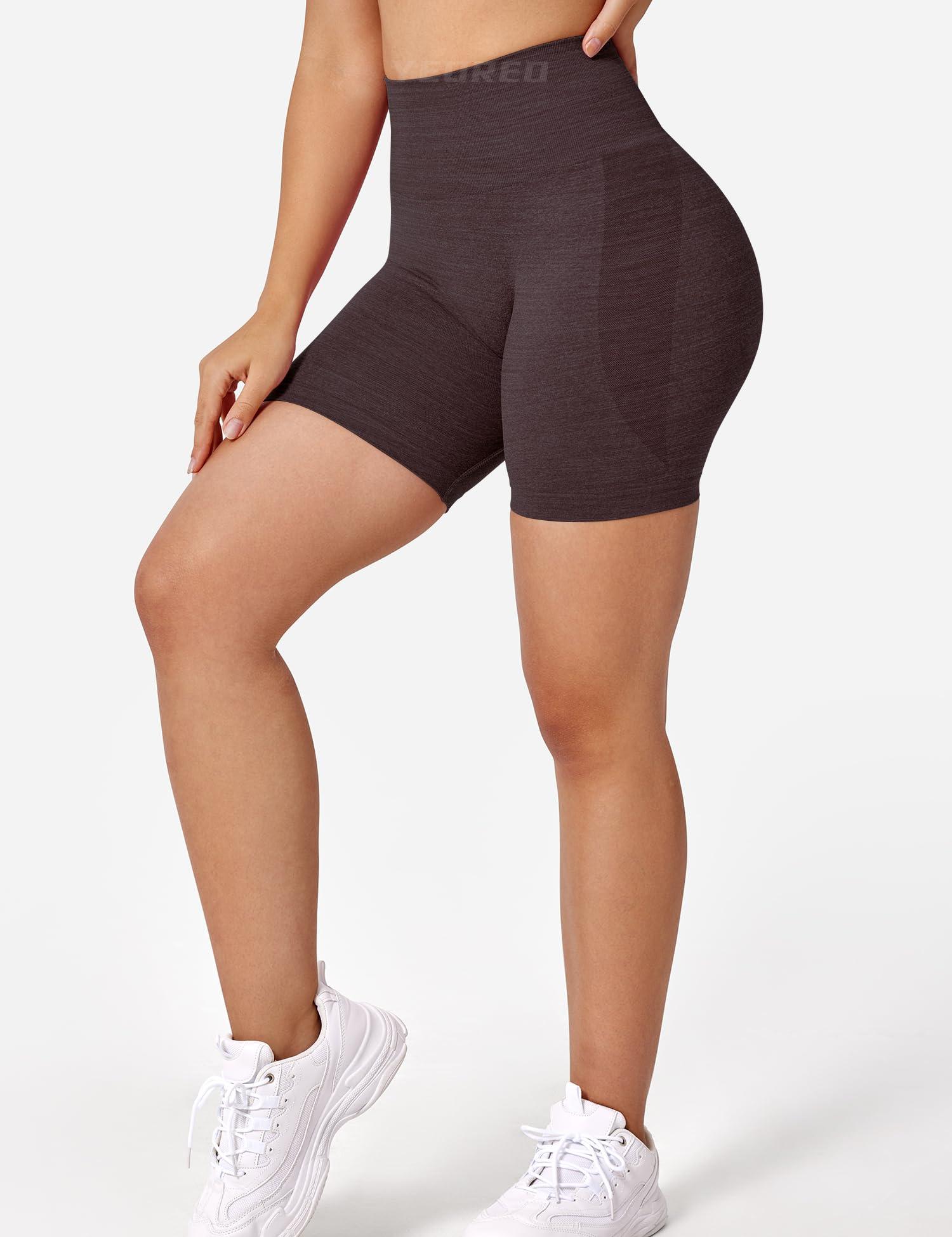 YEOREO High Waist Yoga Shorts for Women - Seamless Workout Gym Cycling Shorts with Contour Fit | Perfect for Yoga, Running, Gym & Outdoor Activities
