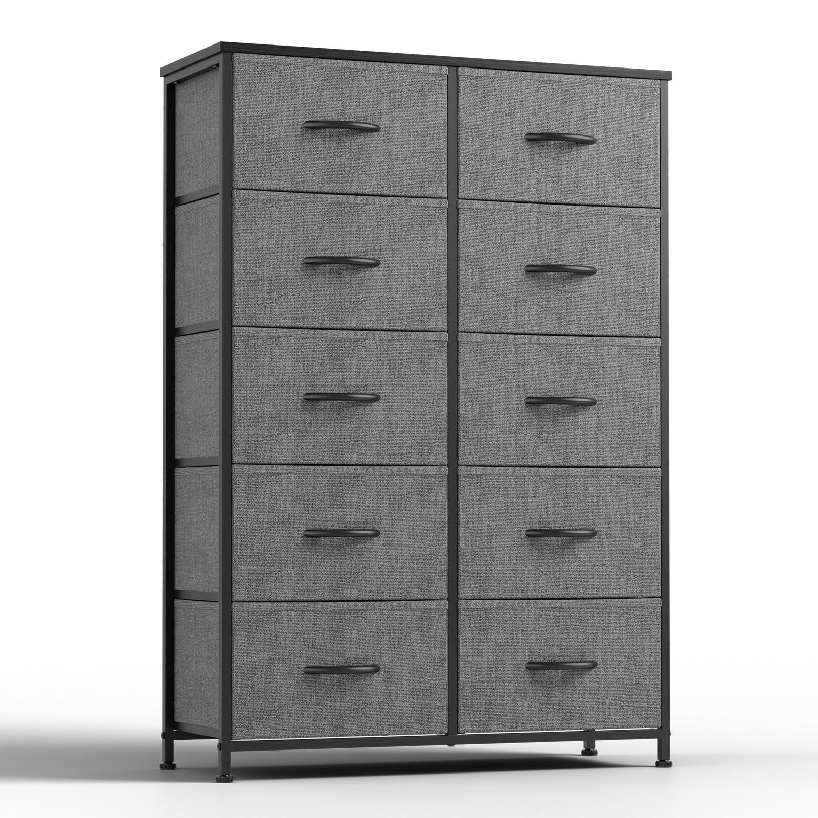 11-Drawer Fabric Dresser for Bedroom Storage - Sturdy Metal Frame Organizer for Clothes, Toys & Home Essentials | Space-Saving Closet & Nursery Organization Solution