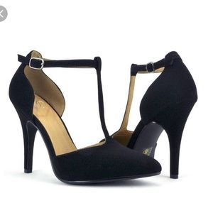 Stylish Black T-Strap High Heels for Women - Elegant Party & Evening Shoes for Weddings, Prom, and Special Occasions
