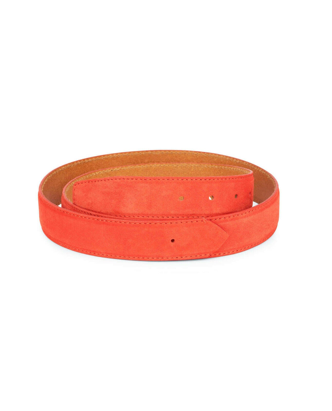 Genuine Red Leather Belt Strap Replacement for Ferragamo Buckle - 35mm Width Suede Men's Dress Belt | Formal & Business Attire Accessory