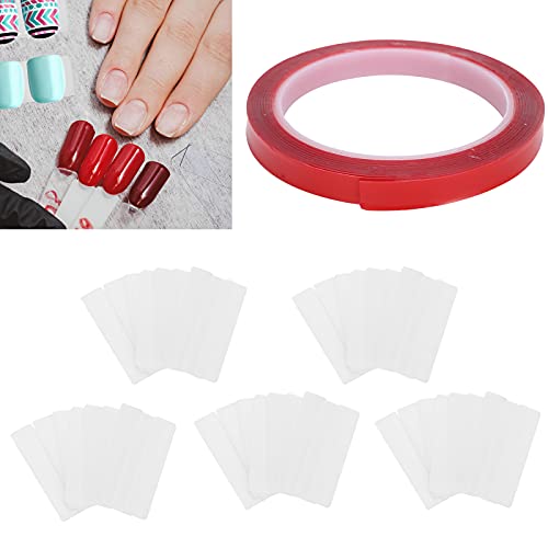 50Pcs Durable Nail Art Practice Tips Strips - Nail Beauty Stand Holder for Home & Salon Use | Perfect for DIY Nail Art, Manicure Training & Professional Nail Technicians
