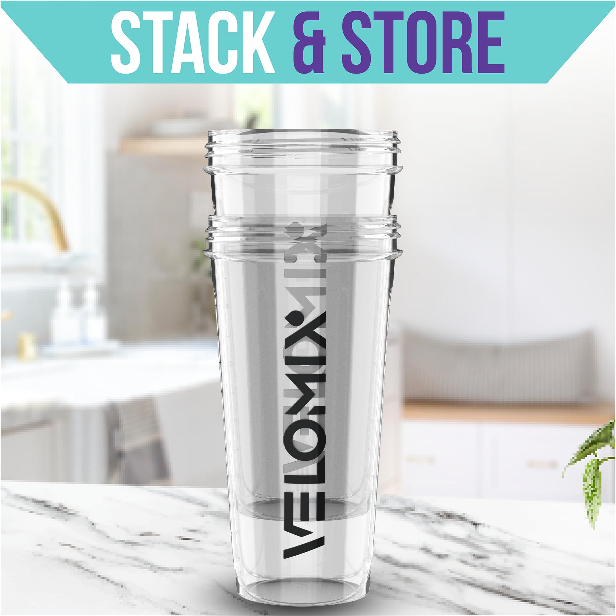 2-Pack 28oz Protein Shaker Bottles with Wire Whisk - Leak Proof Blender Cups for Protein Powder, Pre Workout & Meal Replacement Shakes - BPA Free Gym Water Bottles for Fitness, Bodybuilding & Post Workout Recovery