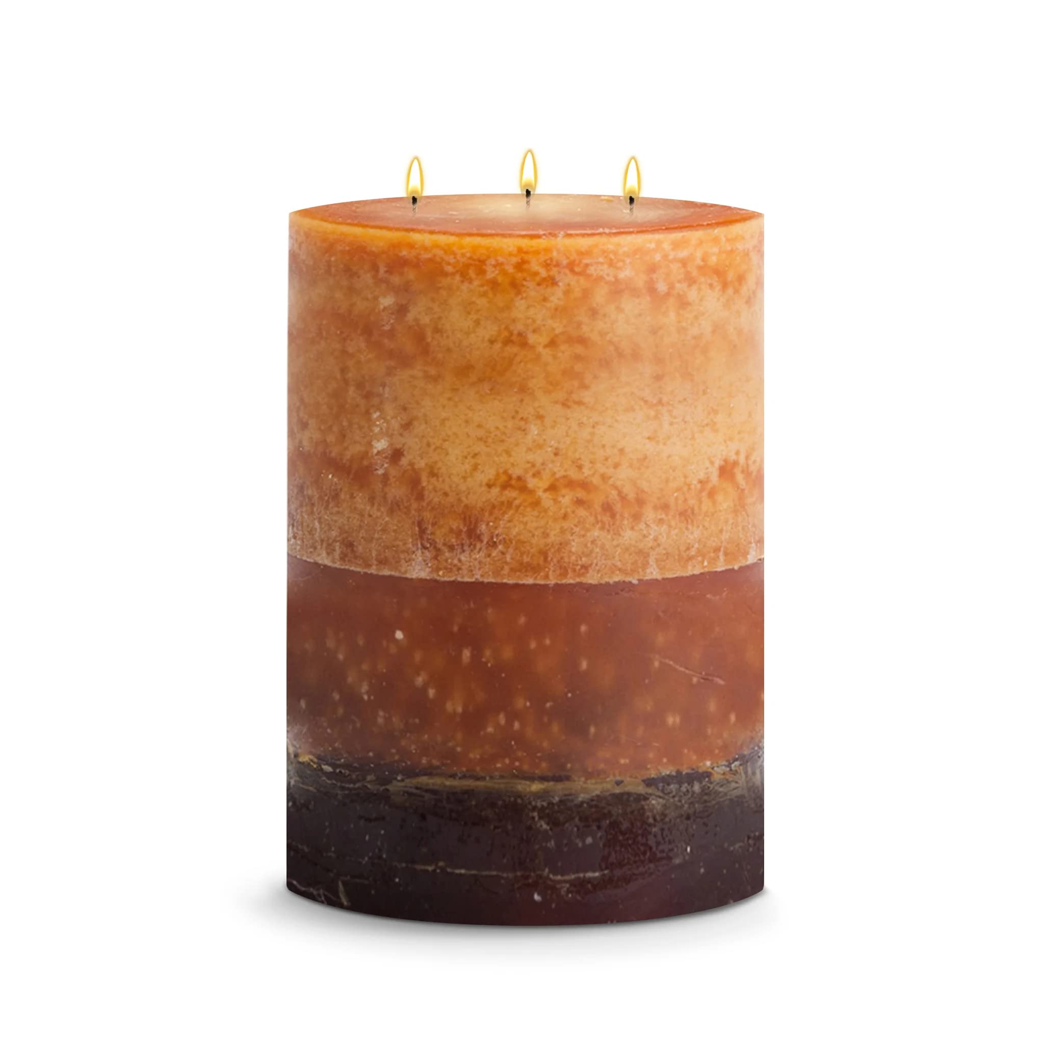 Elegant Mango Scented Elliptical Pillar Candles for Home Decor, Weddings & Relaxation