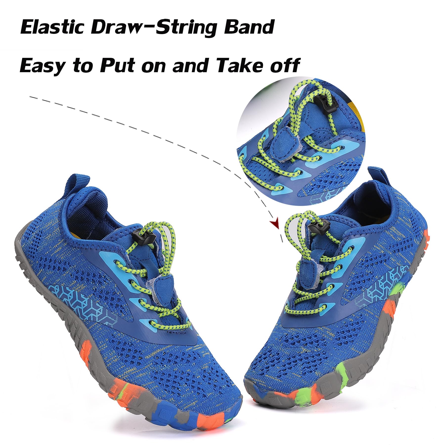 DimaiGlobal Kids Barefoot Shoes - Breathable Trail Running Sneakers for Boys & Girls | Lightweight Athletic Tennis Shoes for Toddler, Little & Big Kids | Perfect for Outdoor Play, Sports & Everyday Wear