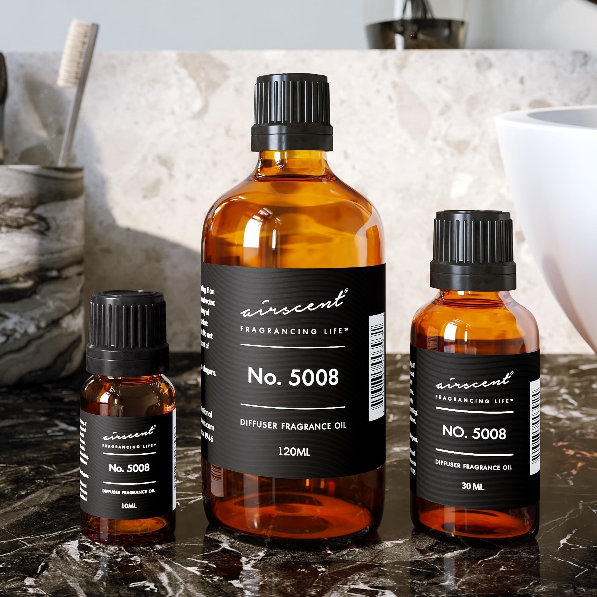Premium Tobacco Vanille Inspired Fragrance Oil - No. 5008 Perfume Dupe - 10ml Essential Oil for Diffusers, Home Scenting & DIY Crafts - Ultrasonic & Waterless Diffuser Compatible - Glass Bottle with Dropper - Perfect for Aromatherapy, Relaxation & Home Decor