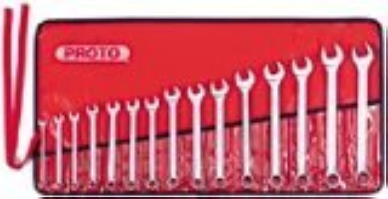 15-Piece Satin Metric Combination Wrench Set - 12-Point Professional Grade Tools for Automotive Repair, Machinery Maintenance & DIY Projects