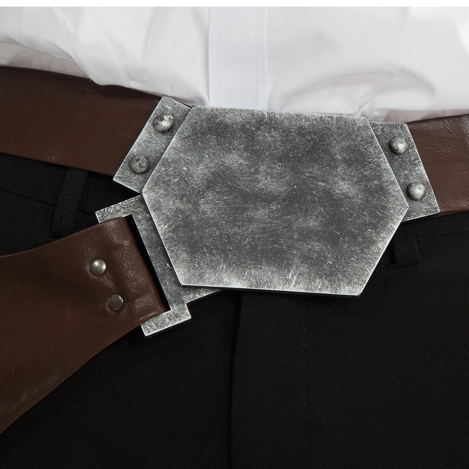 **Han Solo Cosplay Costume for Men - PU Leather Outfit with Belt & Holster - Adult Star Wars Replica Costume for Halloween, Comic-Con & Cosplay Events**