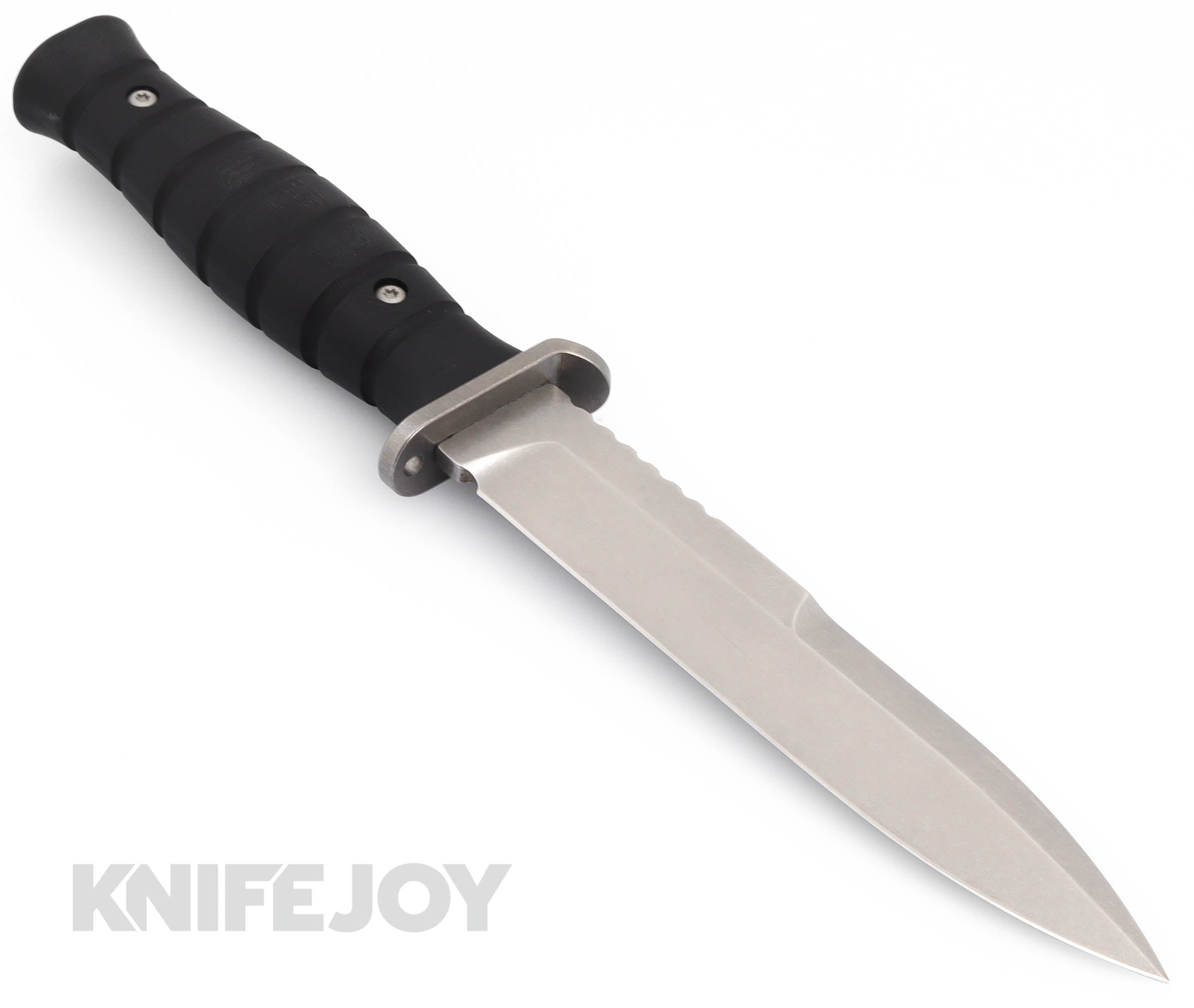 Defiant 7 Knives M320 Stonewashed Folding Pocket Knife with Black G10 Handle - EDC, Camping, Hiking & Outdoor Survival Tool