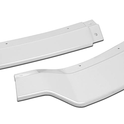 3PCS Front Bumper Lip Kit for 2015-2021 Dodge Charger | RA-Style Splitter Trim Protection Spoiler | Air Dam Chin Diffuser (Painted White) | Enhances Aerodynamics & Street Racing Style