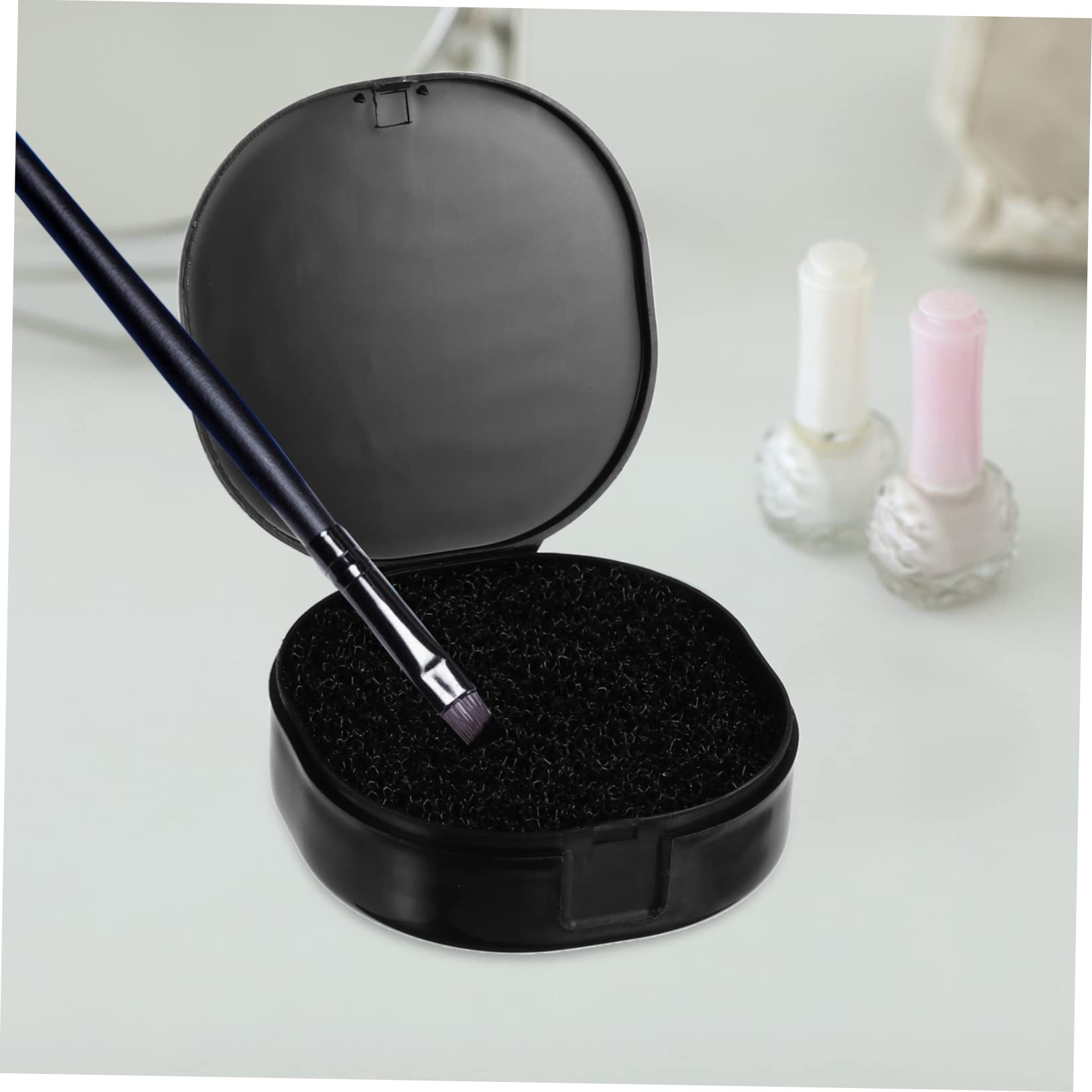 FOMIYES 3-Piece Makeup Brush Cleaning Kit with Sponge Set - Reusable Eyeshadow Brush Cleaner for Quick & Easy Cleaning - Perfect for Busy Mornings & Professional Makeup Artists