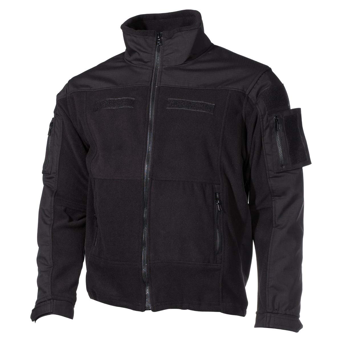 Men's US Military Combat Fleece Jacket - Warm Winter Tactical Outerwear for Outdoor Activities, Hiking & Camping - Black