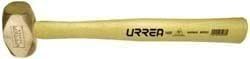 URREA 62OZ Brass Hammer with Wood Handle - Heavy Duty Construction Tool for Carpentry, Metalwork, and DIY Projects (Model 1432)