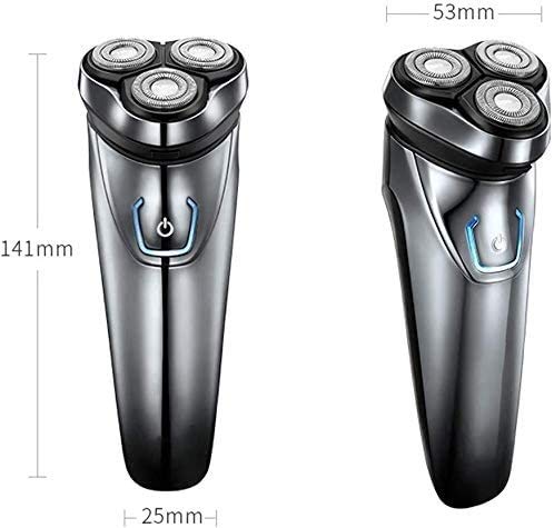 LIIAV Electric Shavers for Men - Waterproof Wet & Dry Cordless Rechargeable Rotary Razor with Pop-up Beard Trimmer | Smooth Shaving for Travel, Gym & Daily Grooming