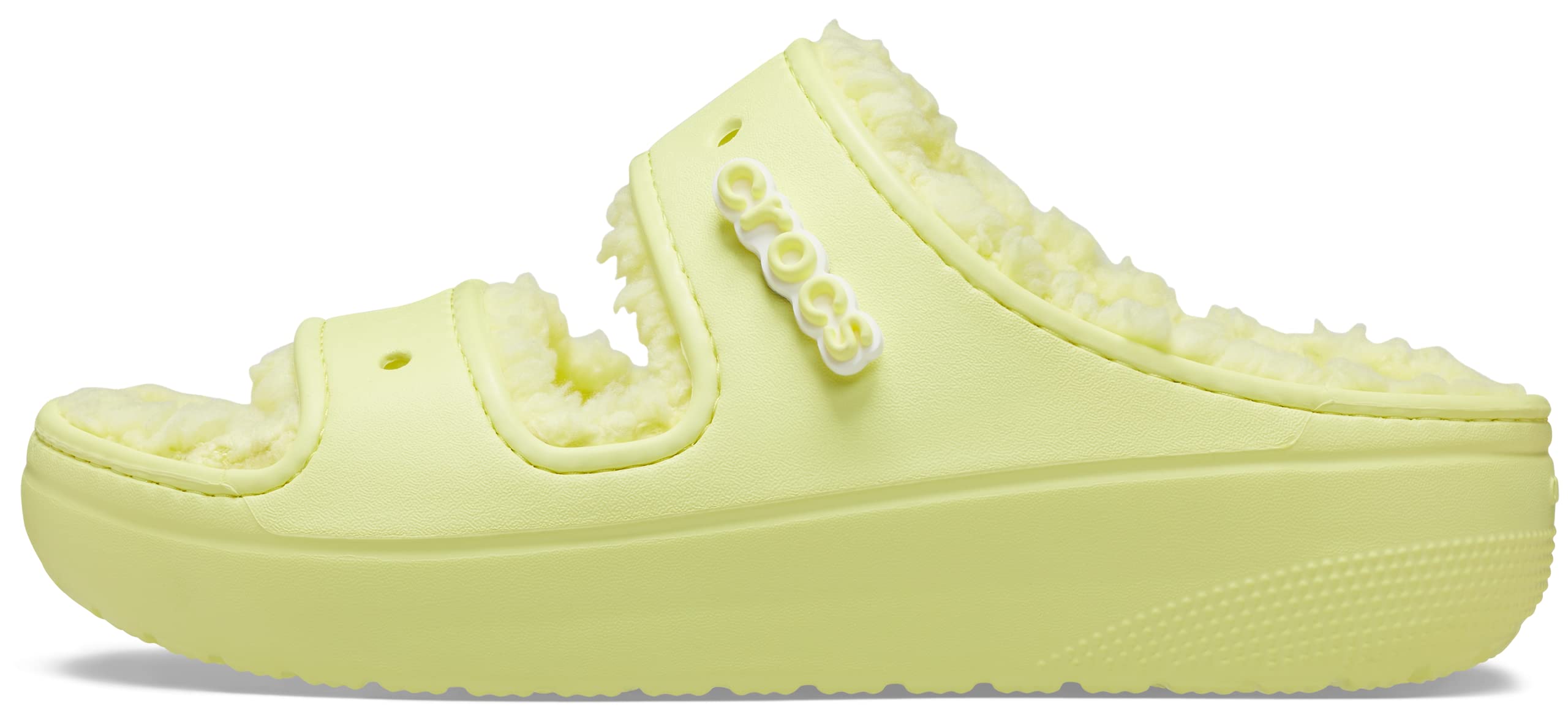 Crocs Unisex-Adult Classic Cozzzy Fuzzy Sandals - Comfortable Slide Sandals for Men & Women - Perfect for Indoor, Outdoor, Beach & Pool Wear