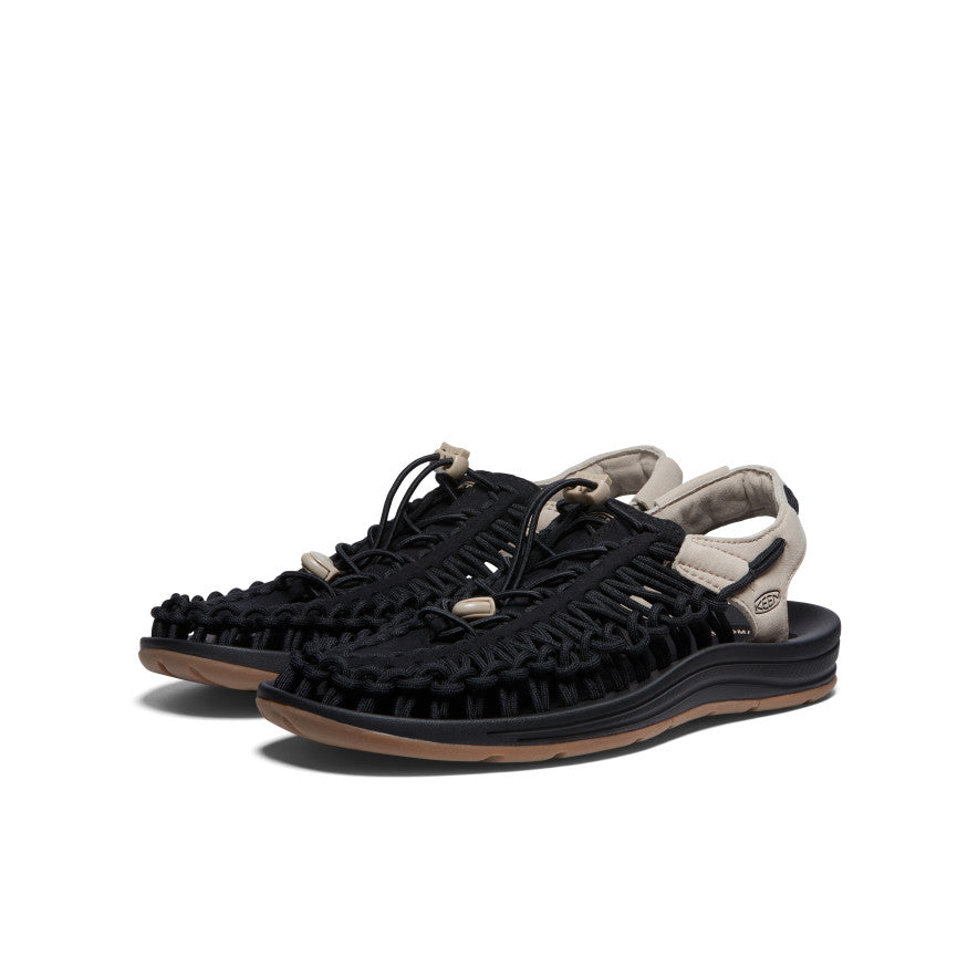 UNEEK Men's Sneakers - Black/Plaza Taupe Color | Lightweight Breathable Walking Shoes for Men | Perfect for Gym, Running & Casual Wear