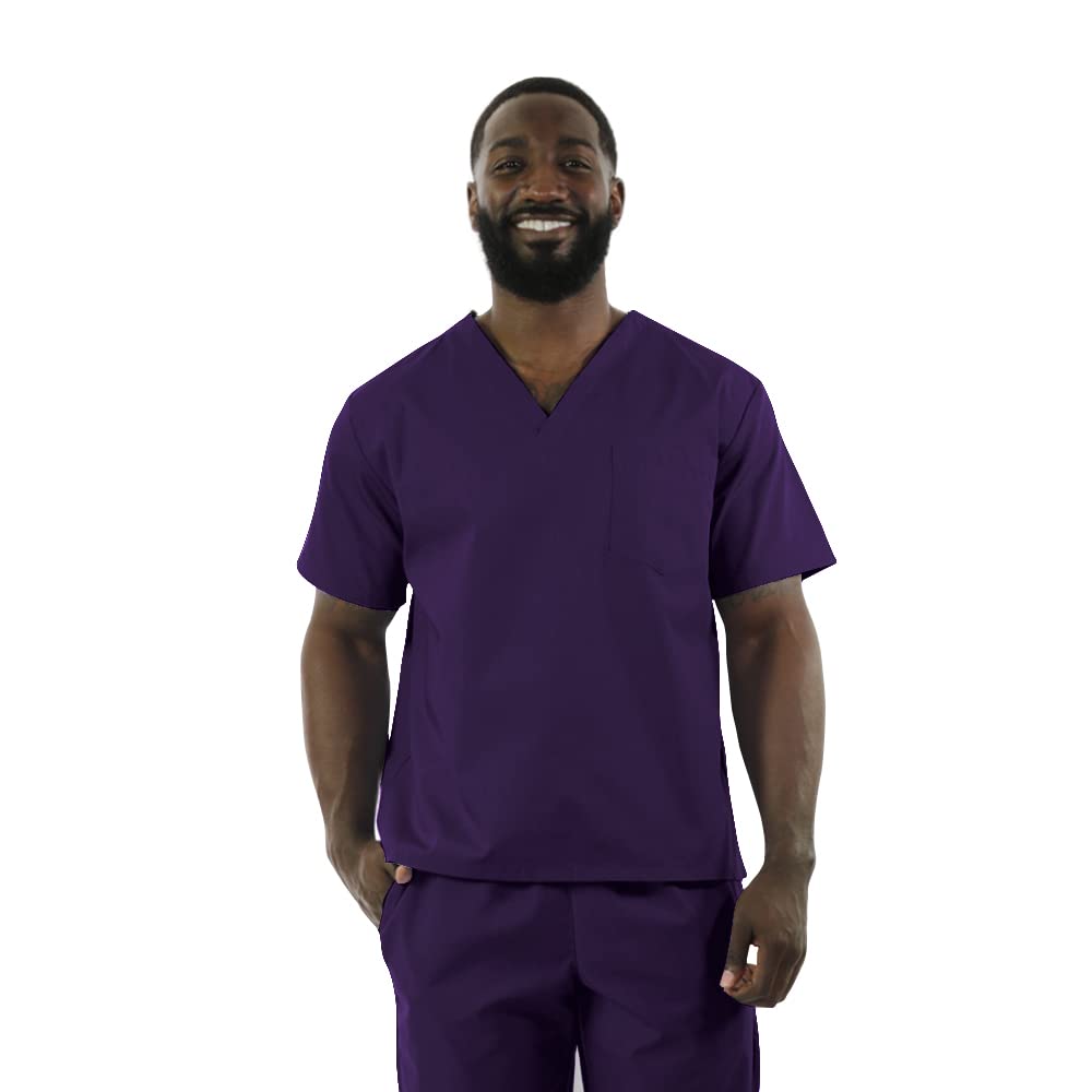 Premium Unisex V-Neck Scrub Top for Doctors & Nurses - Soft Breathable Medical Uniform | Perfect for Hospitals, Clinics & Healthcare Professionals
