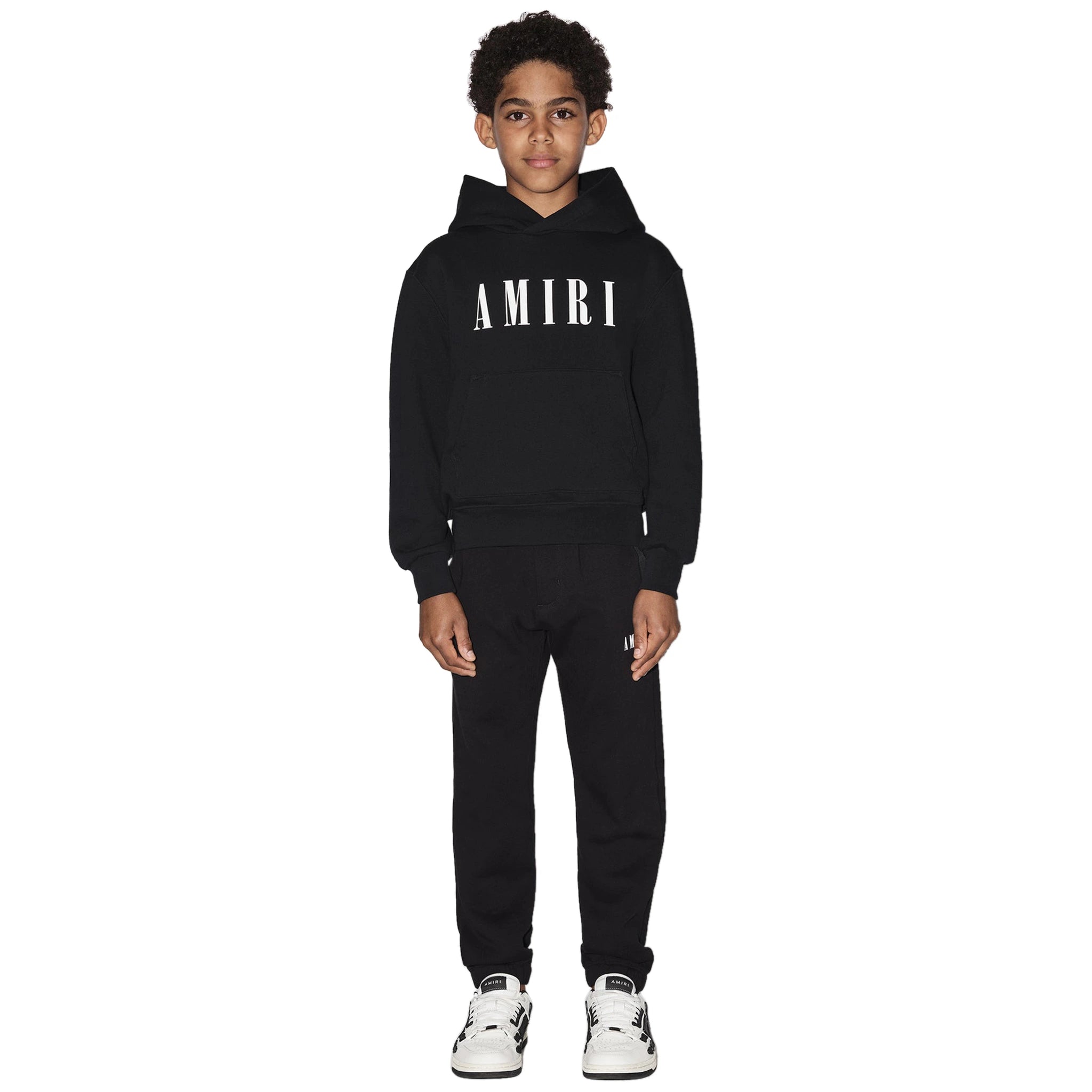 Amiri Kids Black Hoodie for Boys & Girls - Stylish & Comfortable Pullover for Casual Wear, School & Outdoor Activities