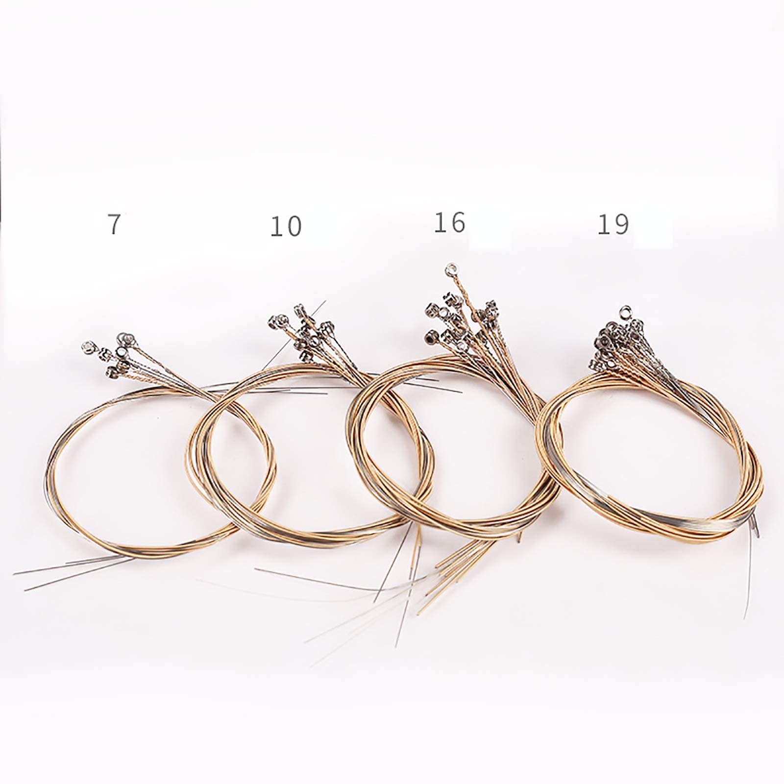 24 Strings Lyre Harp Replacement Strings - Metal, Brighter & More Durable for Celtic, Folk & Medieval Music Performance