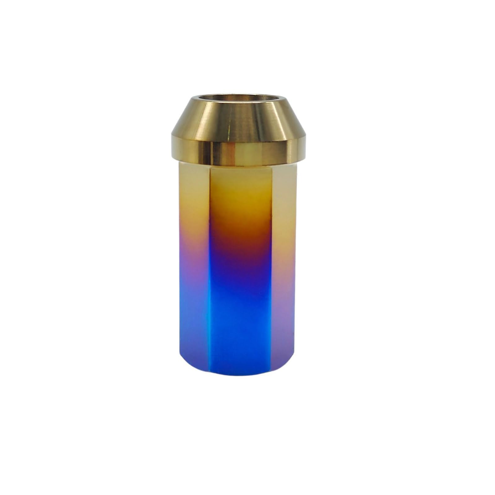 Rison Titanium Open End Lug Nuts M12x1.25 - Ultra Lightweight Racing Lug Nuts (20 PCS Set) - Burnt Blue Finish for High-Performance Cars & Sports Vehicles - Durable Automotive Accessories for Track & Street Use