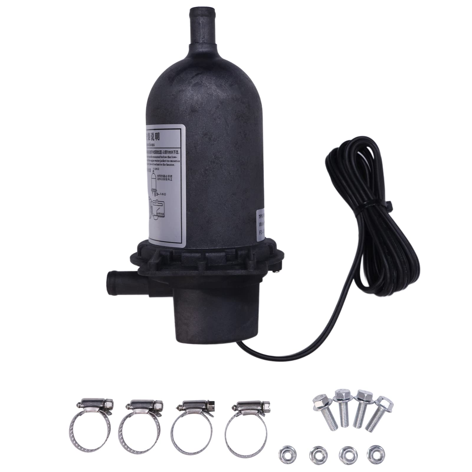 DVPARTS 1500W 120V Engine Coolant Heater | TPS151GT10-000 (590-893, 590893, 084918G) | Universal Pre-Heater for Generators, Tractors, Buses, Trucks, Boats & Vehicles | Winter Engine Warm-Up Solution