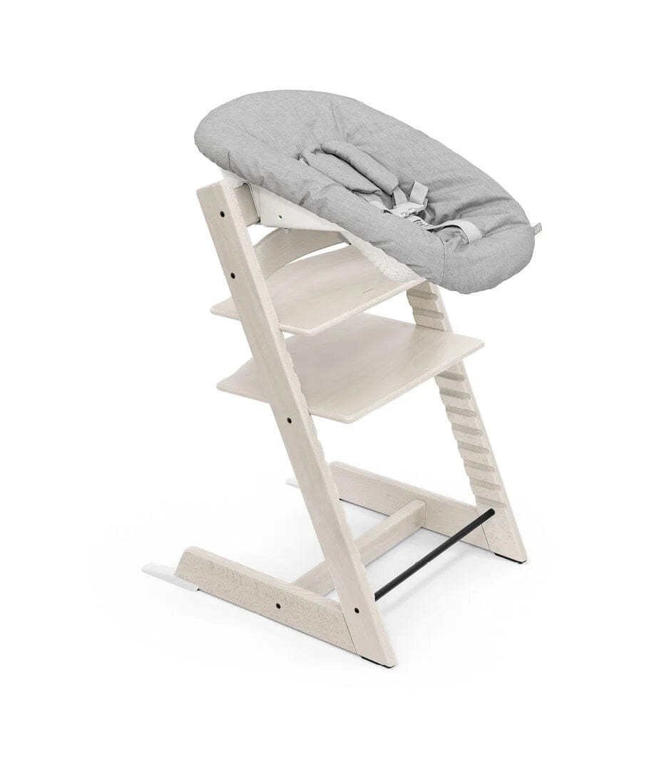 Stokke Tripp Trapp High Chair with Cushion, Newborn Set & Tray - Adjustable Baby Feeding Chair for Growing Kids - Perfect for Dining, Weaning & Playtime