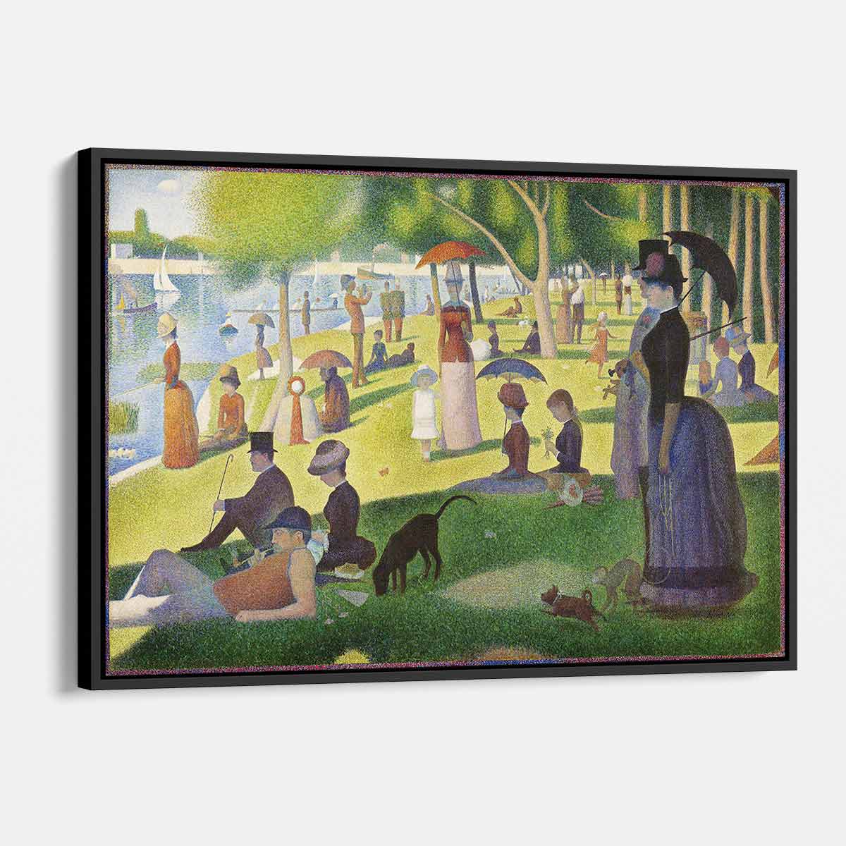 Green Park Wall Art Canvas Print 48x15 Inches - Nature Landscape Decor for Living Room, Bedroom & Office