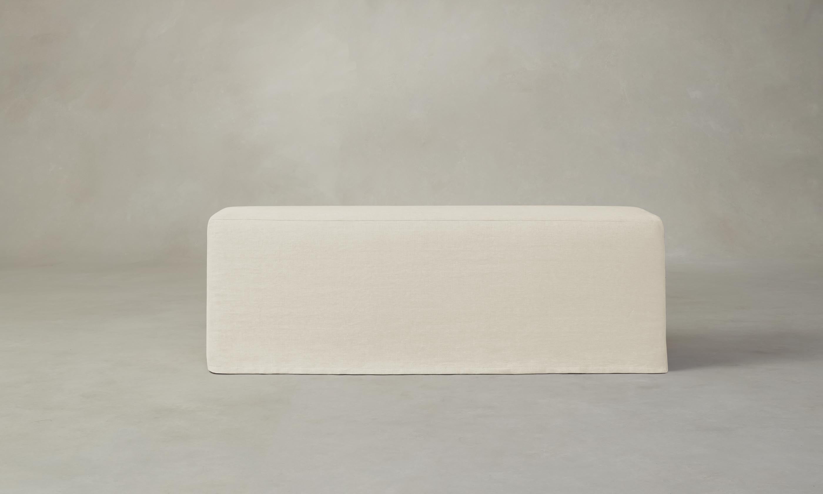 Premium Performance Linen Weave Prairie Dining Bench - Modern Kitchen & Dining Room Seating for Home & Restaurant Use
