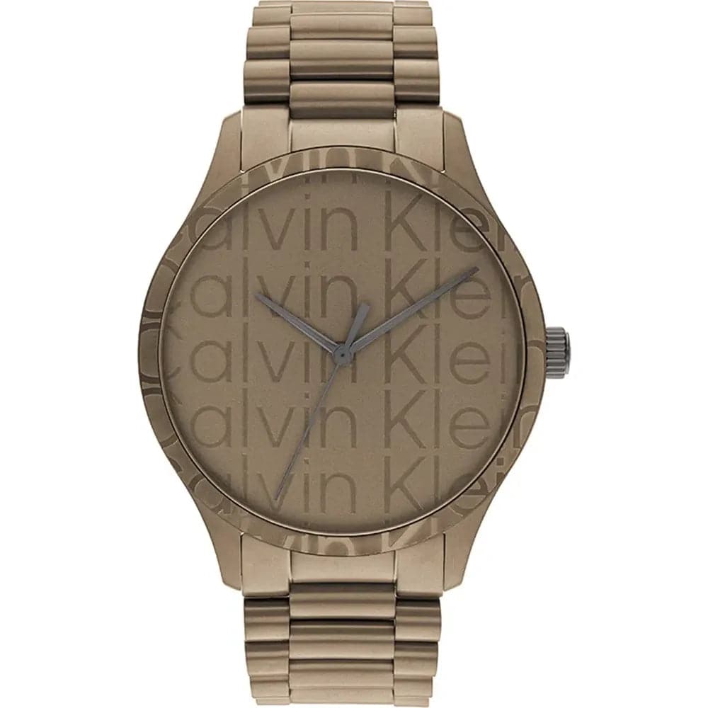 Calvin Klein Iconic Bronze Stainless Steel Unisex Watch 25200343 - Stylish Accessory for Everyday Wear & Special Occasions