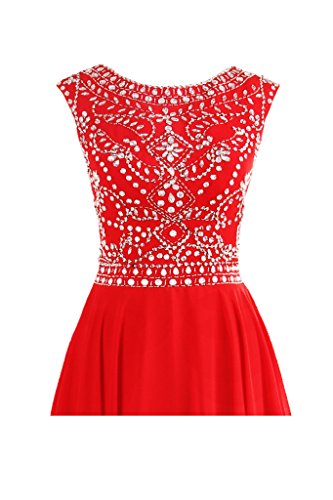 Elegant Burgundy Long Chiffon Bridesmaid Dress with Beaded Cap Sleeves - Formal Evening Gown for Weddings, Prom & Special Occasions - Size 12
