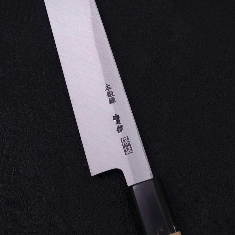 Premium Yanagi Kiritsuke Knife - Blue Steel #2 Kasumi Finish with Magnolia Buffalo Handle - 270mm Japanese Chef Knife for Sushi, Sashimi & Precision Cutting