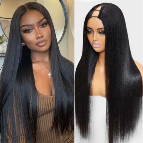 yaki straight v part wig natural color