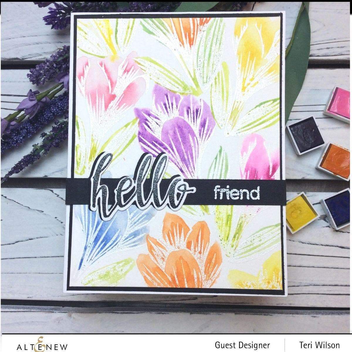 Build A Flower: Crocus Layering Stamp & Die Set for Card Making, Scrapbooking & DIY Paper Crafts - Floral Stamps for Handmade Greeting Cards & Home Decor