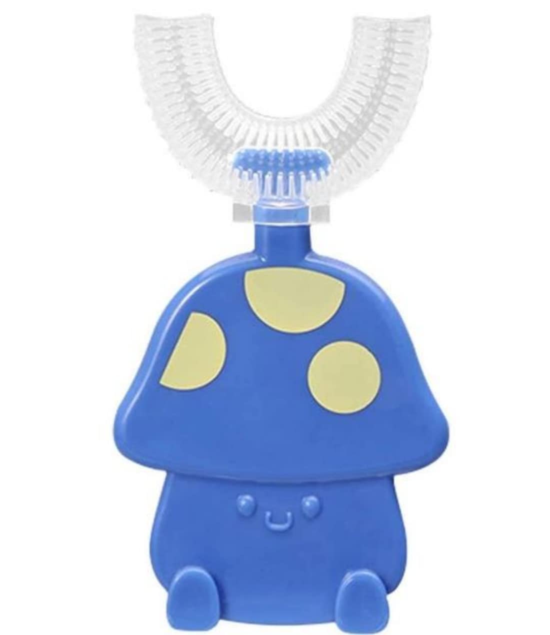 Dzhuj 2022 New U-Shaped Kids Toothbrush for Ages 6-12 - 360° Teeth Whitening & Oral Care (Pink + Blue) - Perfect for Daily Brushing & Gentle Gum Protection