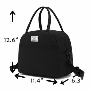 XQXA Reusable Insulated Lunch Bag - Leakproof Cooler Tote for Work, Picnic, Beach & Travel - Water Resistant Lunch Box for Adults (Men & Women) | Perfect for Office, School, Outdoor Activities & Daily Commute
