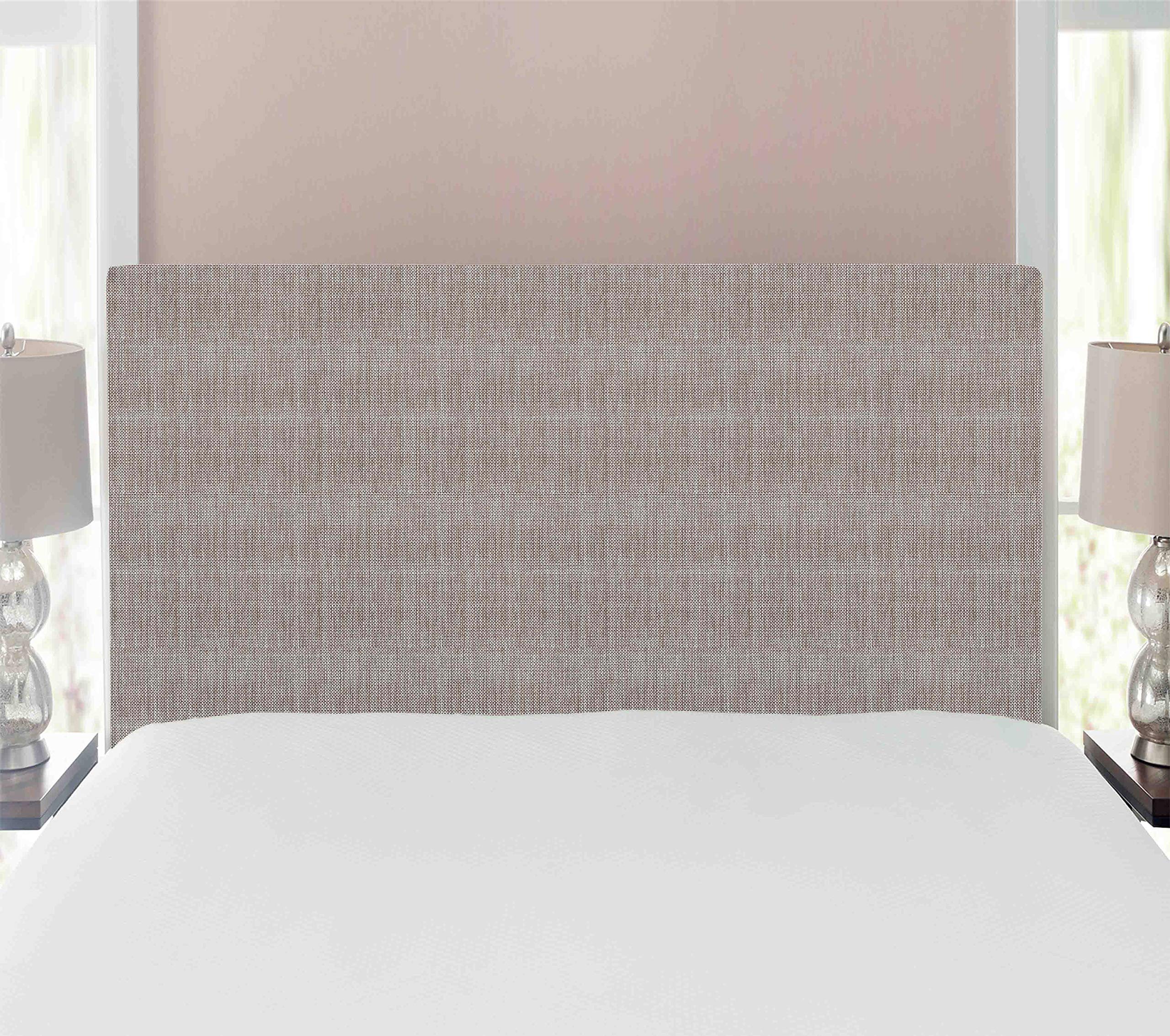 Ambesonne Faux Suede Headboard - Digitally Printed Twin Size Upholstered Bed Headboard with Memory Foam, Green Brown Decorative Metal Frame for Dorm & Bedroom Furniture | Perfect for Small Spaces & Guest Rooms