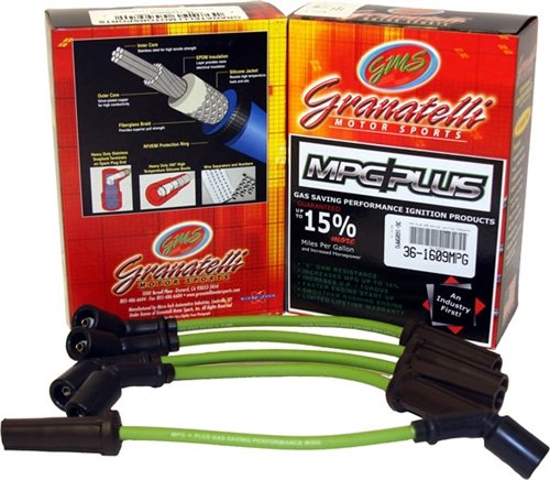 GRANATELLI 34-1288MPG High Performance Spark Plug Wires for Ford, Chevy, Dodge - Perfect for Racing & Engine Upgrades