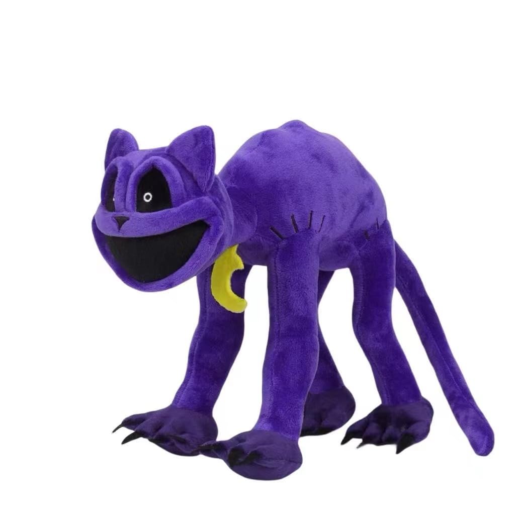Scary Monster Cat Plush Toy - 15.7 Inch Soft Stuffed Animal Pillow for Horror Game Fans, Cute Cuddle Companion for Sleep & Gaming | Perfect Gift for Halloween, Birthday & Cosplay Decor