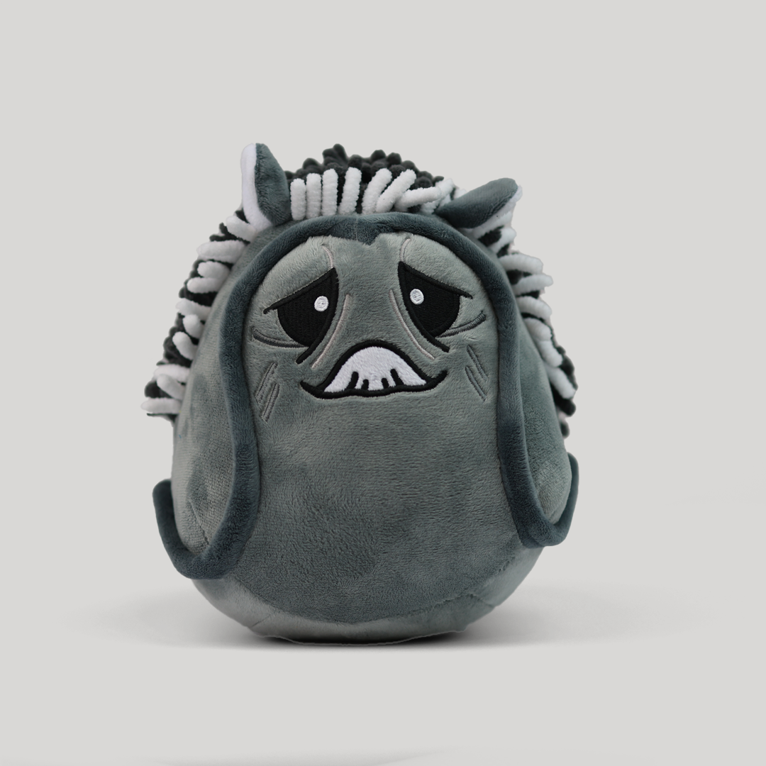 Soft Gray Slug Cytoverse Plush Toy - Cute Collectible Stuffed Animal for Anime Fans, Gift for Kids & Adults - Perfect for Bedroom Decor, Cosplay Props, and Anime Merch Collection