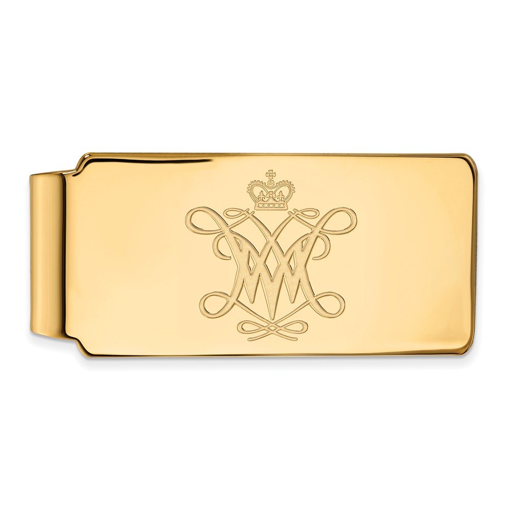 10k Yellow Gold William and Mary Money Clip - Elegant Gift for Men, Perfect for Weddings, Anniversaries & Special Occasions