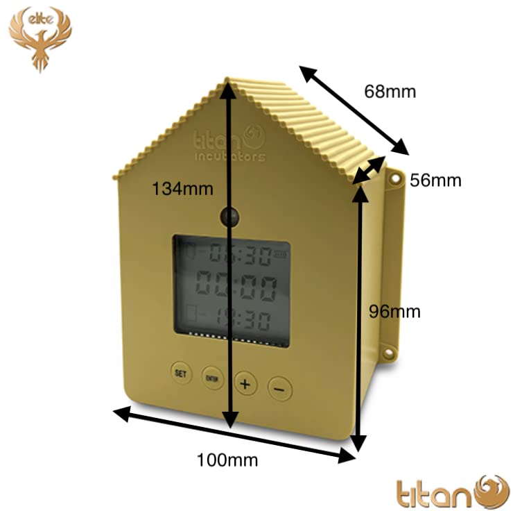 Automatic Chicken Coop Door with Light Sensor & Timer - Solar Powered Poultry Door Opener for Hens, Ducks, and Small Animals - Perfect for Backyard Farms, Coops, and Barns