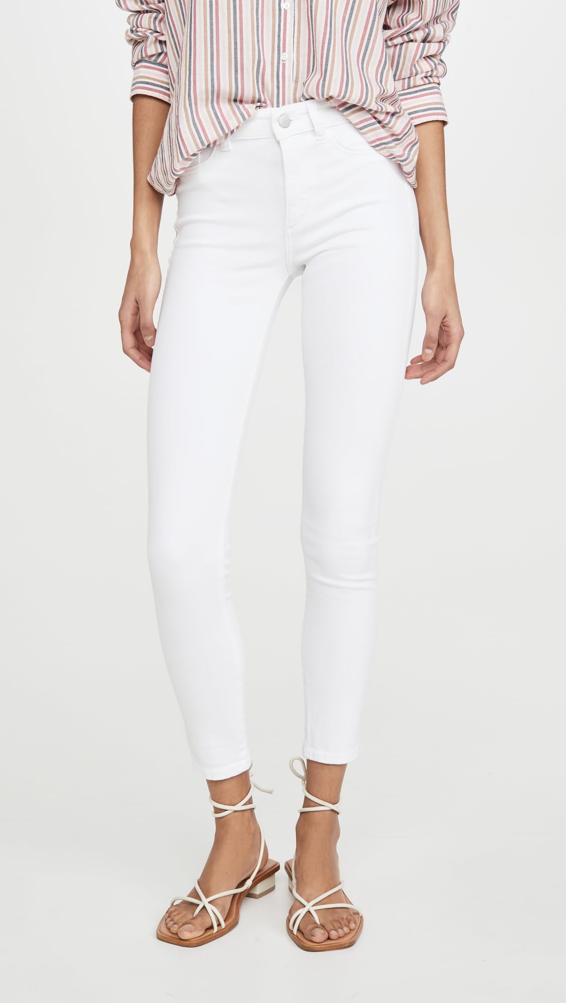 DL1961 Women's Florence Skinny Mid Rise Ankle Jeans - Stretch Denim Pants for Everyday Comfort | Perfect for Work, Casual Outings & Date Nights