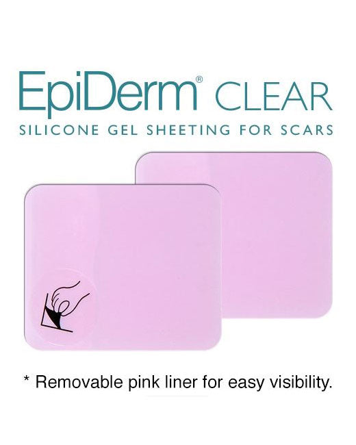 Biodermis Epi Derm Silicone Scar Gel Patch 2x2.5 Inches - Clear Medical Grade Silicone Sheets (1 Pair) - Post Surgery Scar Treatment for C-Section, Keloid & Burns - Ideal for Daily Use & Overnight Healing