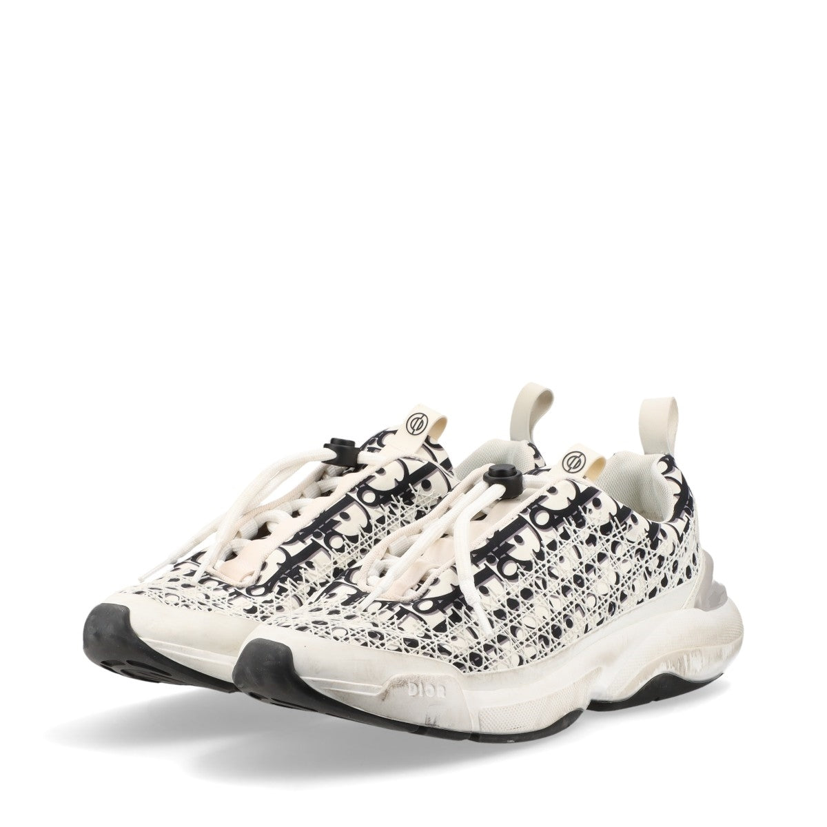 Dior Oblique B24 Rubber & Fabric Men's Sneakers - White & Black | Casual Wear, Street Style, Luxury Fashion Sneakers for Men
