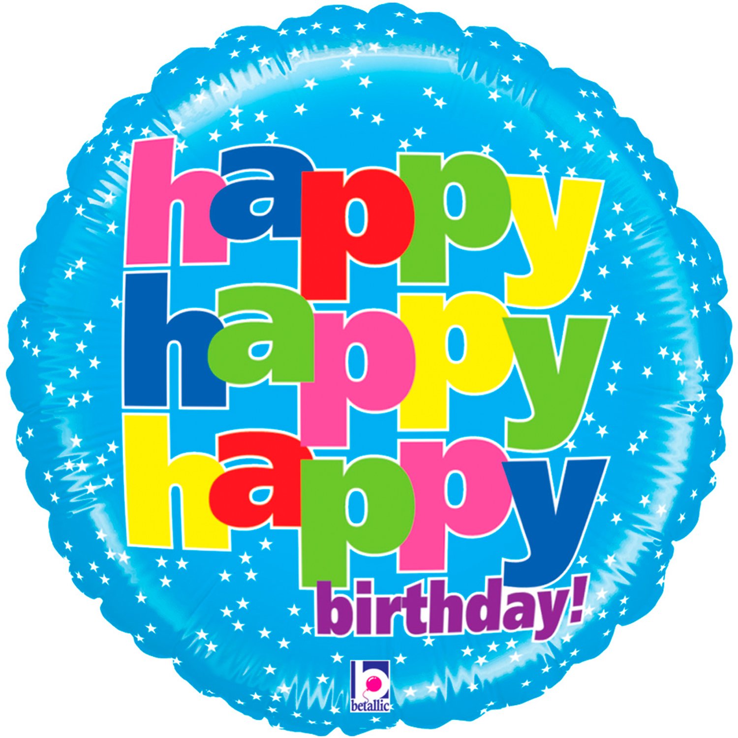 Anagram 21 Inch Mighty Happy Birthday Balloons - Giant Latex Party Balloons for Birthday Decorations, Celebrations & Special Events